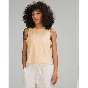 NWT Lululemon Classic Fit Cotton Blend Tank Sz 4